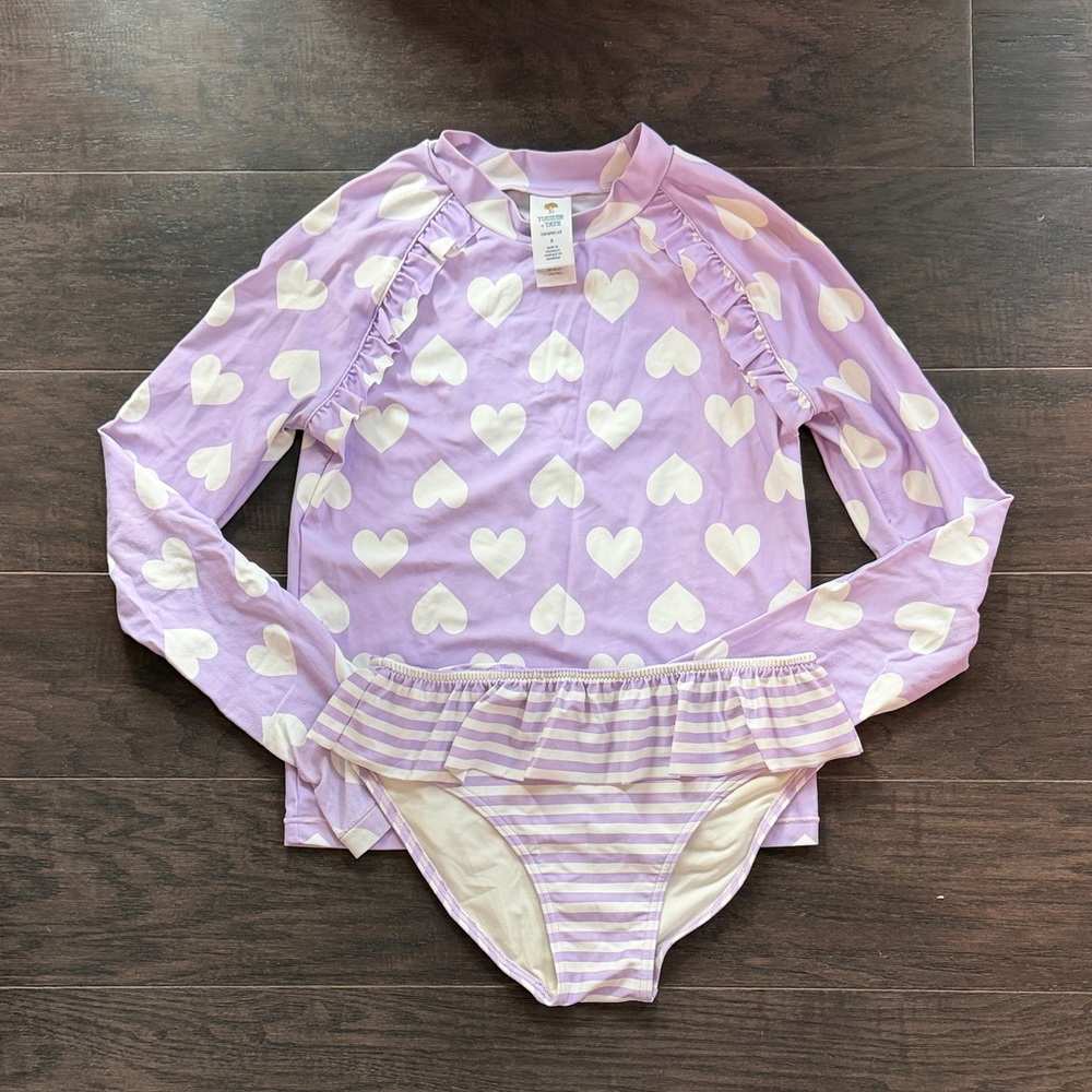 Tucker + Tate Lavender Heart Swim Set